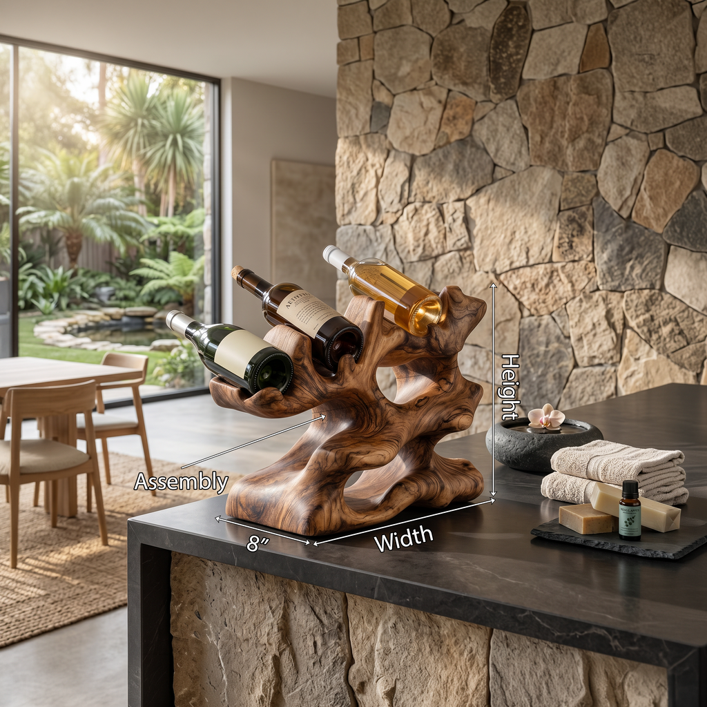 Rustic Wine Rack For Kitchen Island Rustic Feature