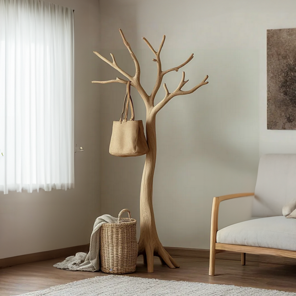 Custom Coat Rack Solid Wood Living Room Decor Gifts Decorations