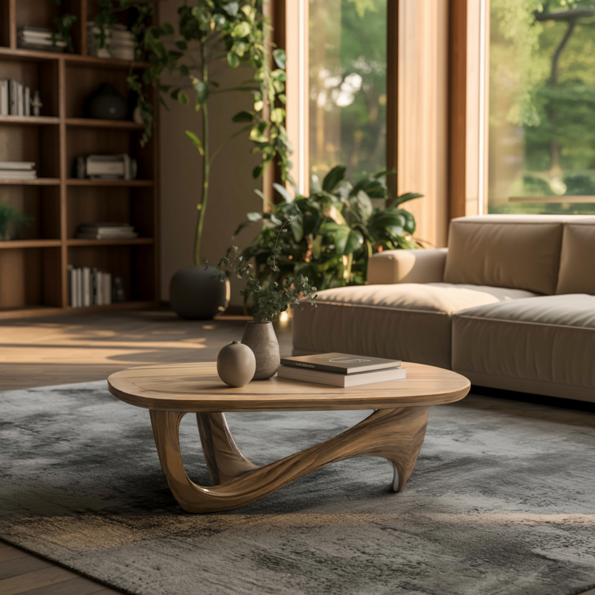 Aurelin Flow Organic Modern Coffee Table