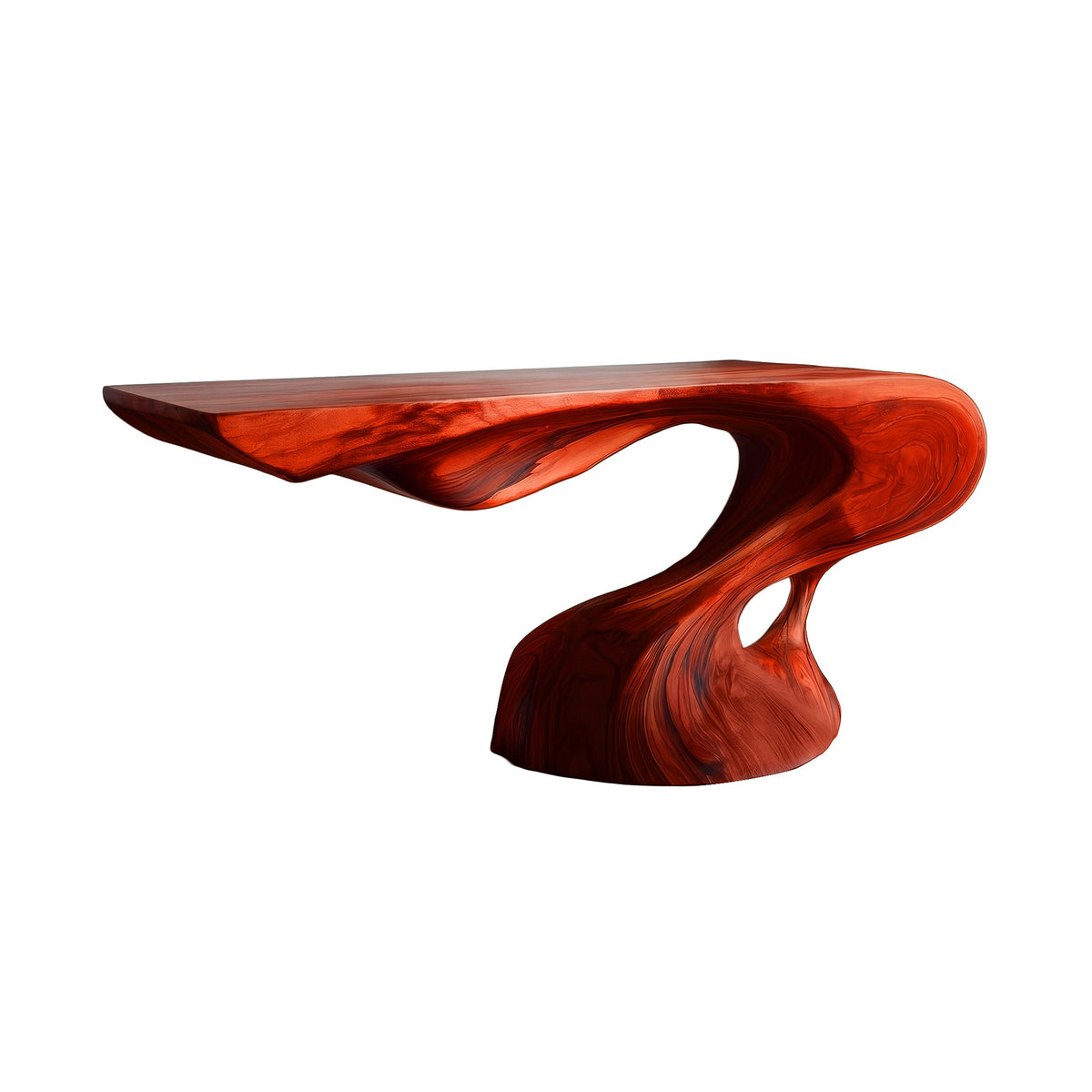 Avelith Sculpted Solid Wood Console Table