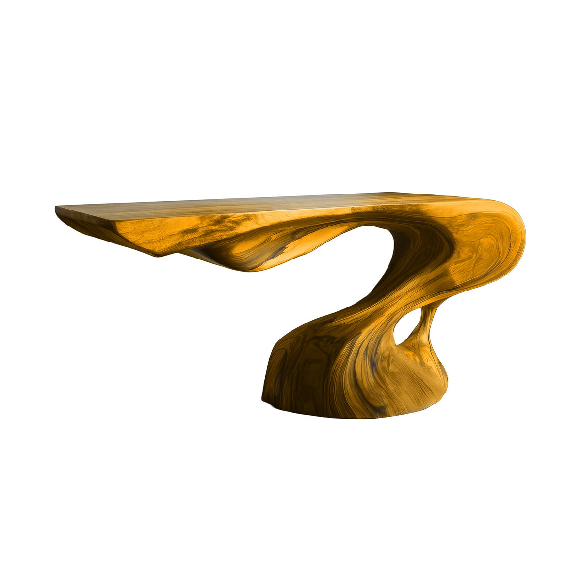 Avelith Sculpted Solid Wood Console Table