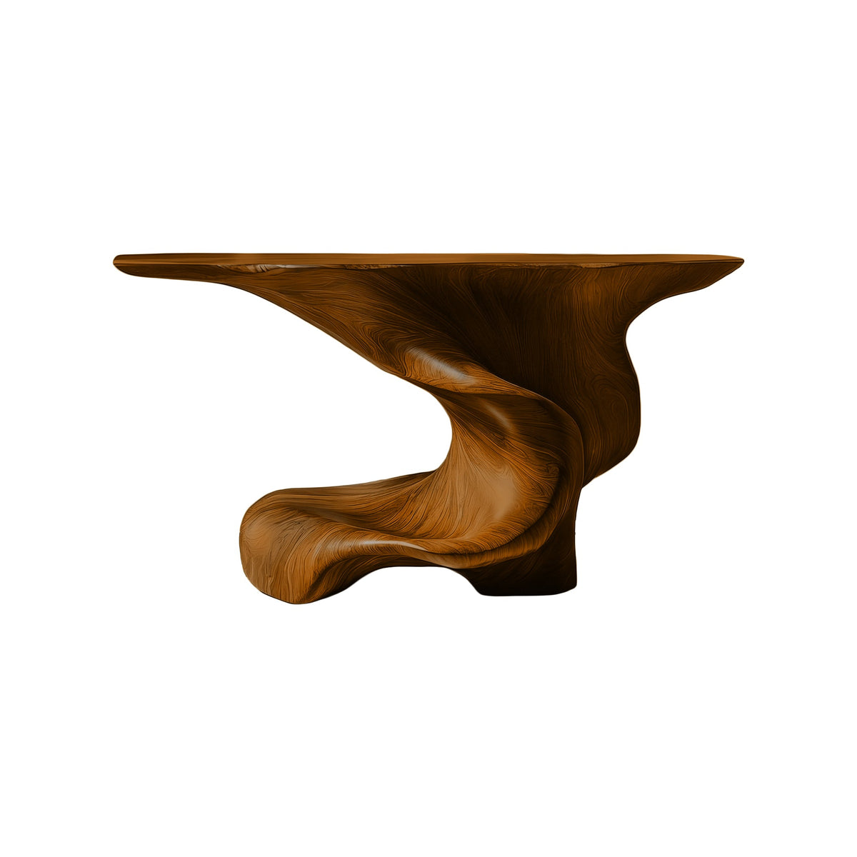 Orlithen Sculpted Solid Wood Console Table