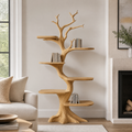Ashgrove Handcrafted Solid Wood Tree Bookshelf