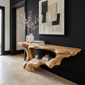 Eldrosyn Sculpted Solid Wood Console Table