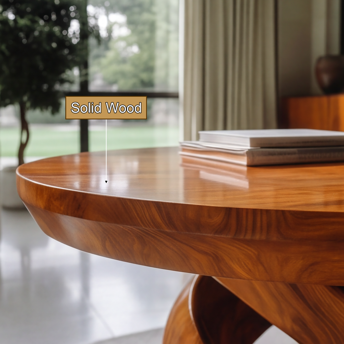 Virella Handcrafted Solid Wood Coffee Table SPA925789