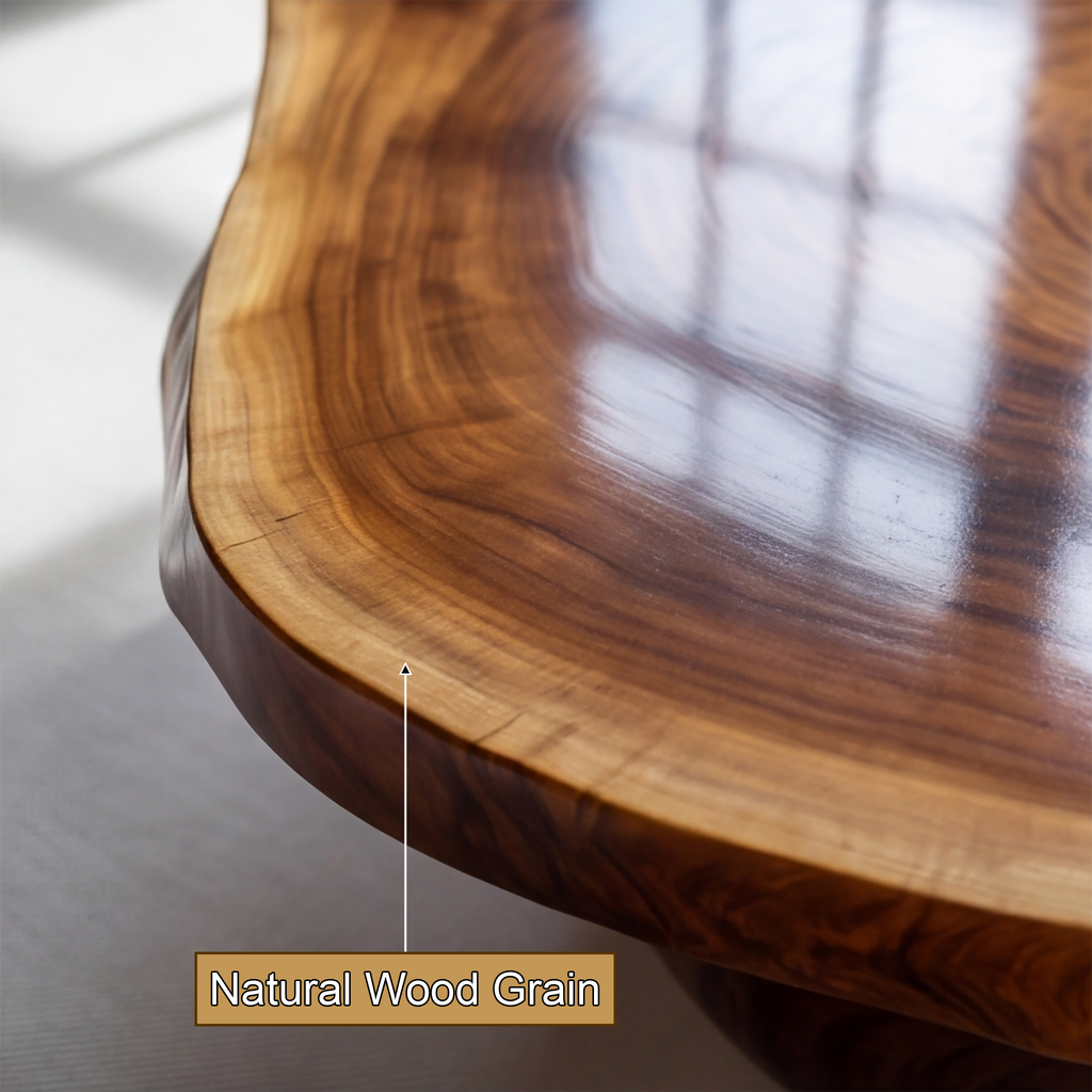 Virellan Live Edge Solid Wood Coffee Table