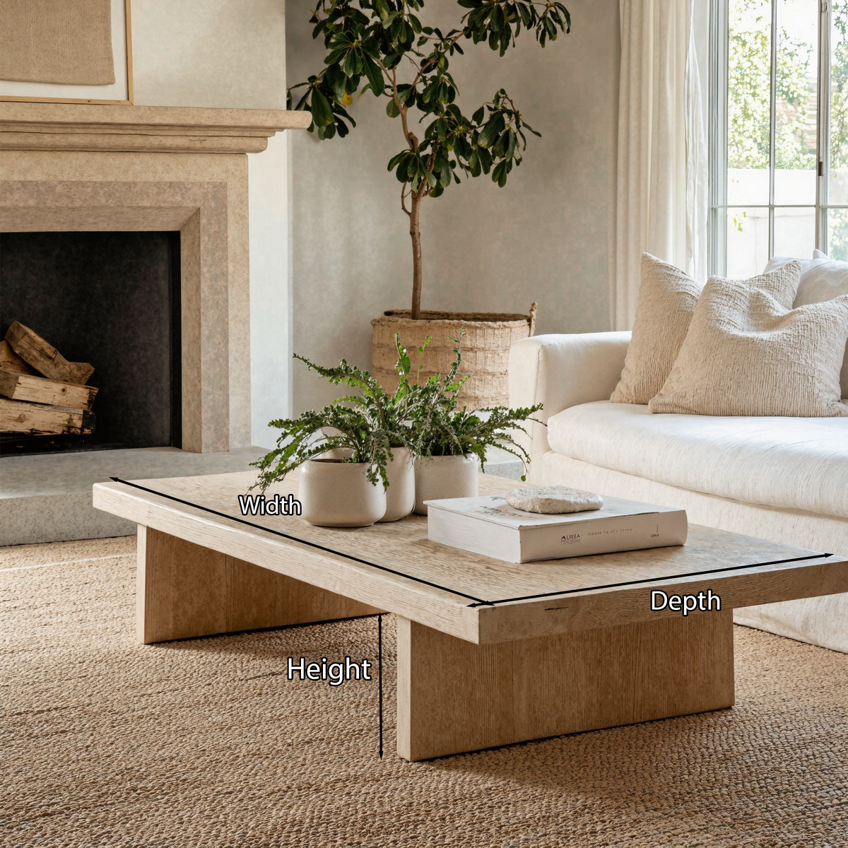 Living Edge Oak Coffee Table